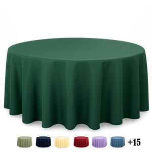 Premium Polyester Round Tablecloth 120" - 220GSM - By TCF Linens