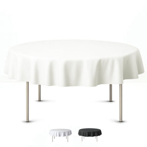 Premium Polyester Round Tablecloth 70" - 220GSM - By TCF Linens