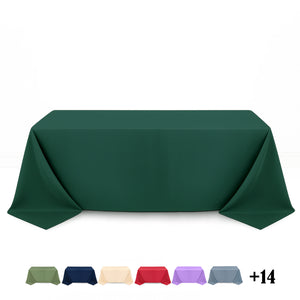Premium Polyester Rectangle Tablecloth 90"x132" - 220GSM - By TCF Linens