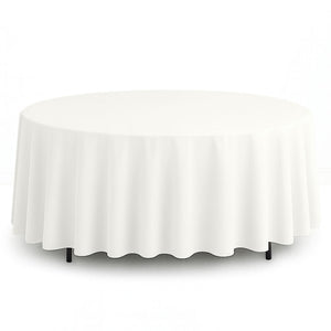 Scuba Polyester Round Tablecloth 108" - By TCF Linens