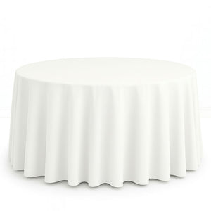 Scuba Polyester Round Tablecloth 120" - By TCF Linens