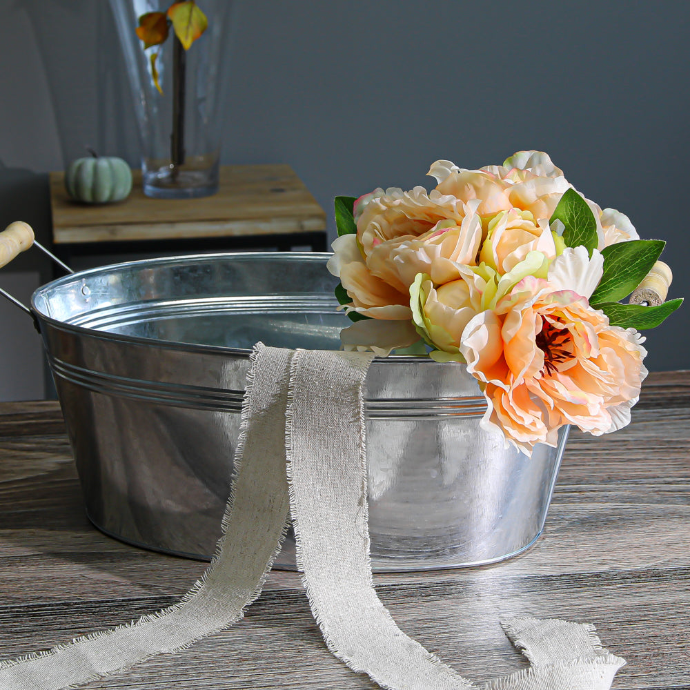 Galvanized Tub Oval 15 Inch
