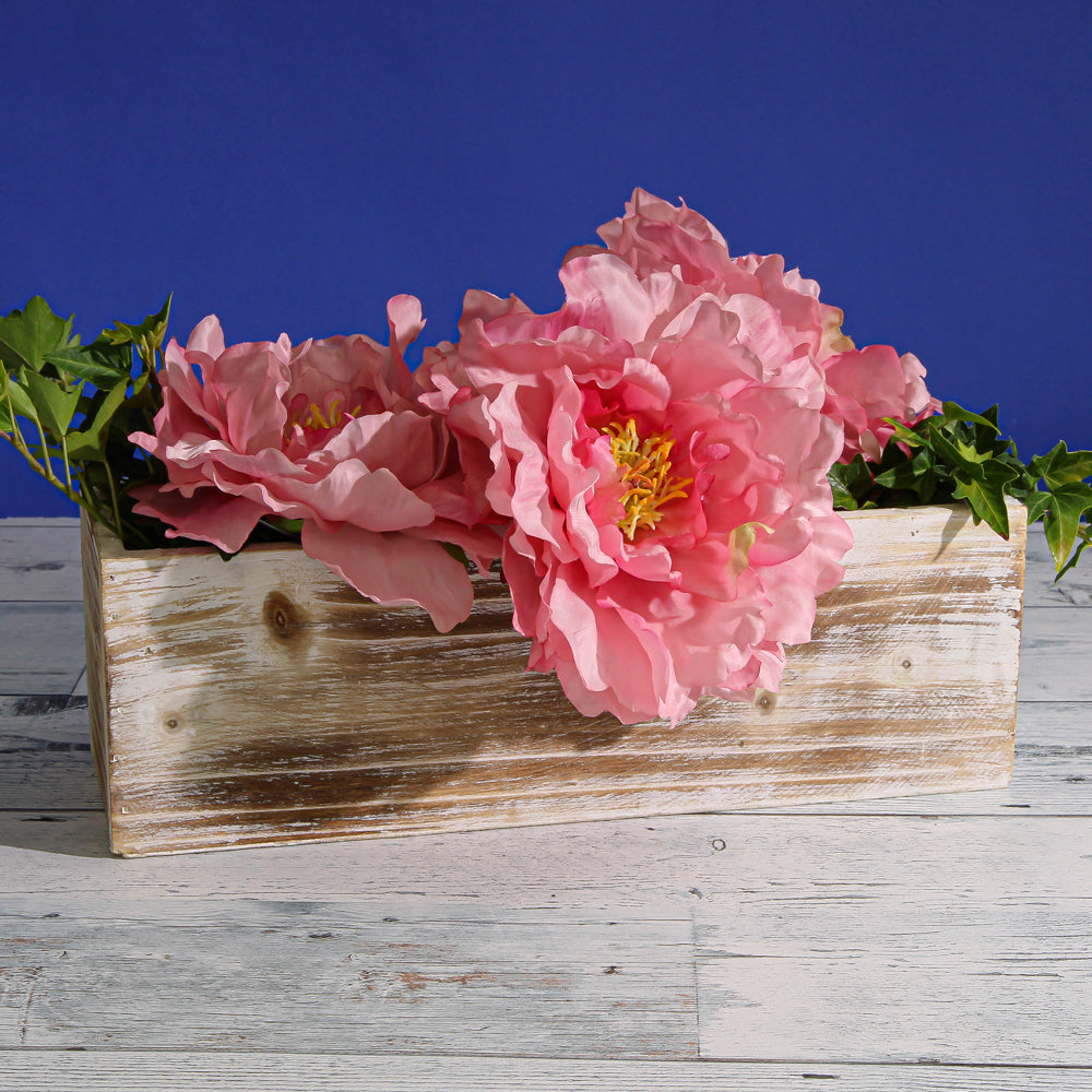 Pink Silk Peony (6" wide) Flower Heads (Bouquet of 24)