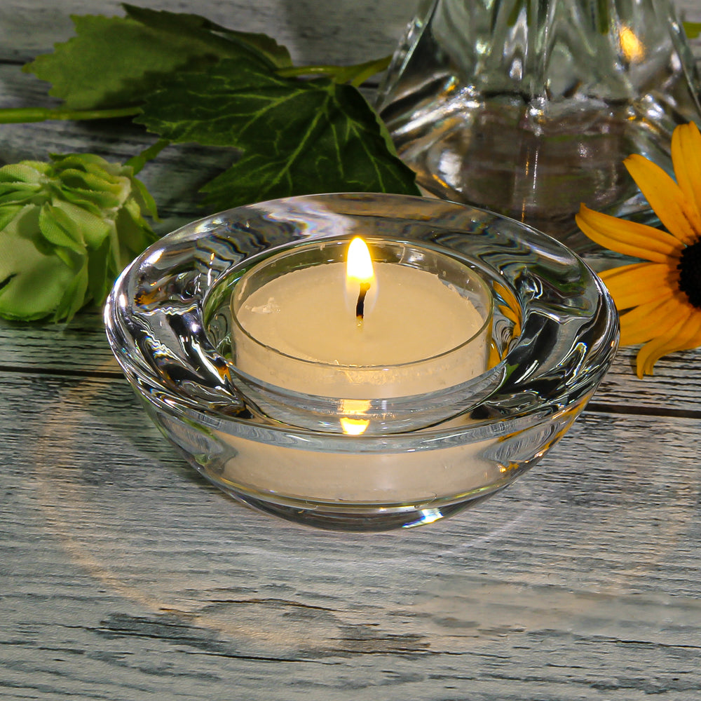 Eastland Chunky Tealight Candle Holder Clear Set of 12
