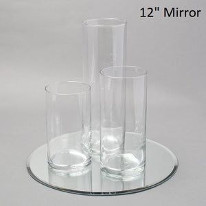 Eastland Round Mirror and Cylinder Vase Centerpiece Set of 4