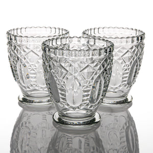 Richland Royal Textured Glass Votive Holder Grande Clear 