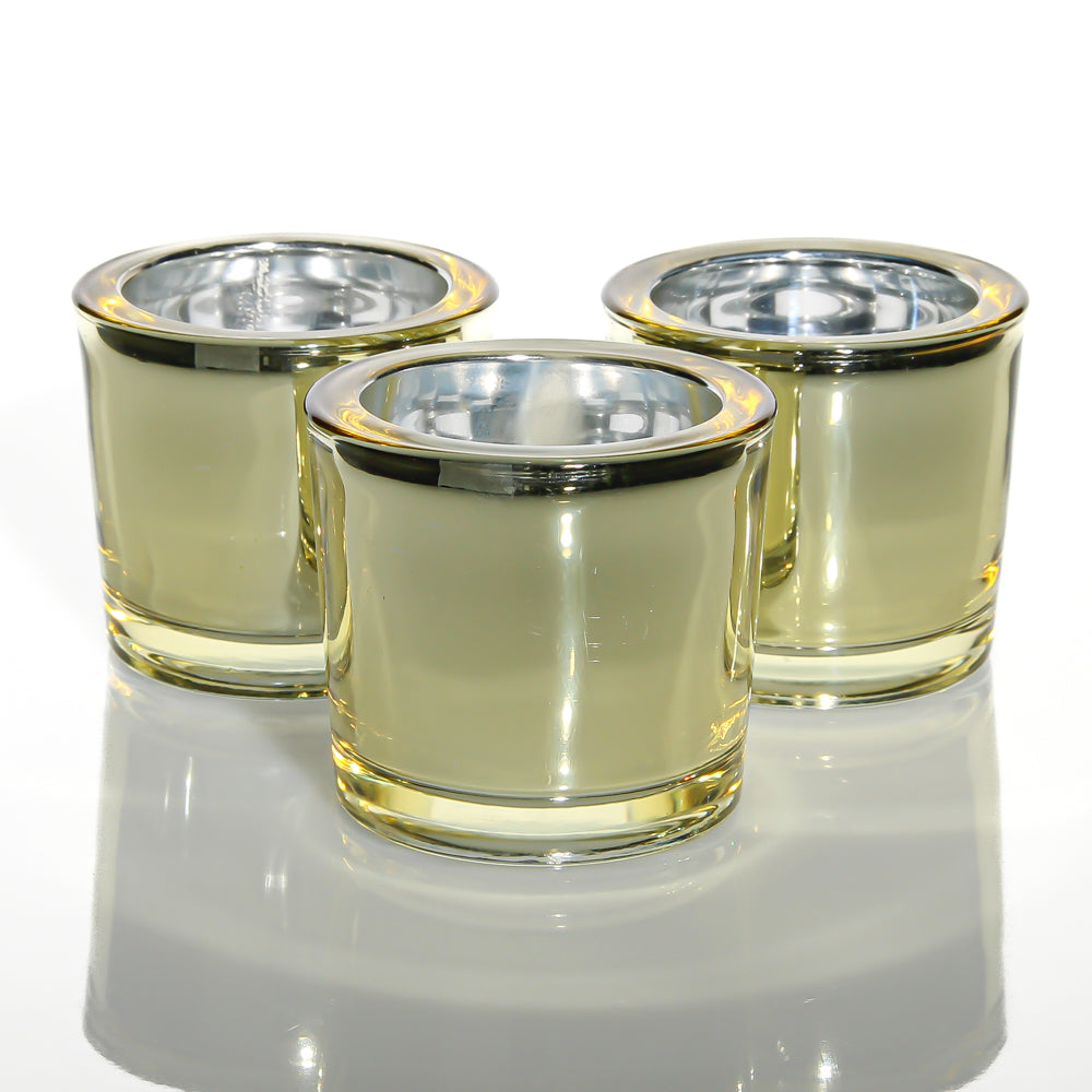 Richland Chunky Votive Holder Gold Mirrored