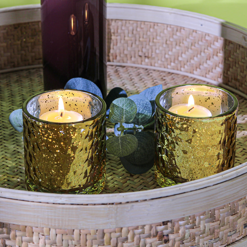 Richland Votive Holder Honeycomb Amber