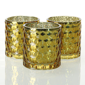 Richland Votive Holder Honeycomb Amber