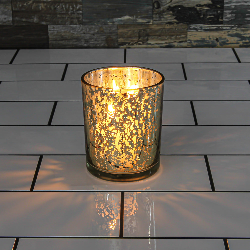 Richland Votive Holder Grande Gold Mercury