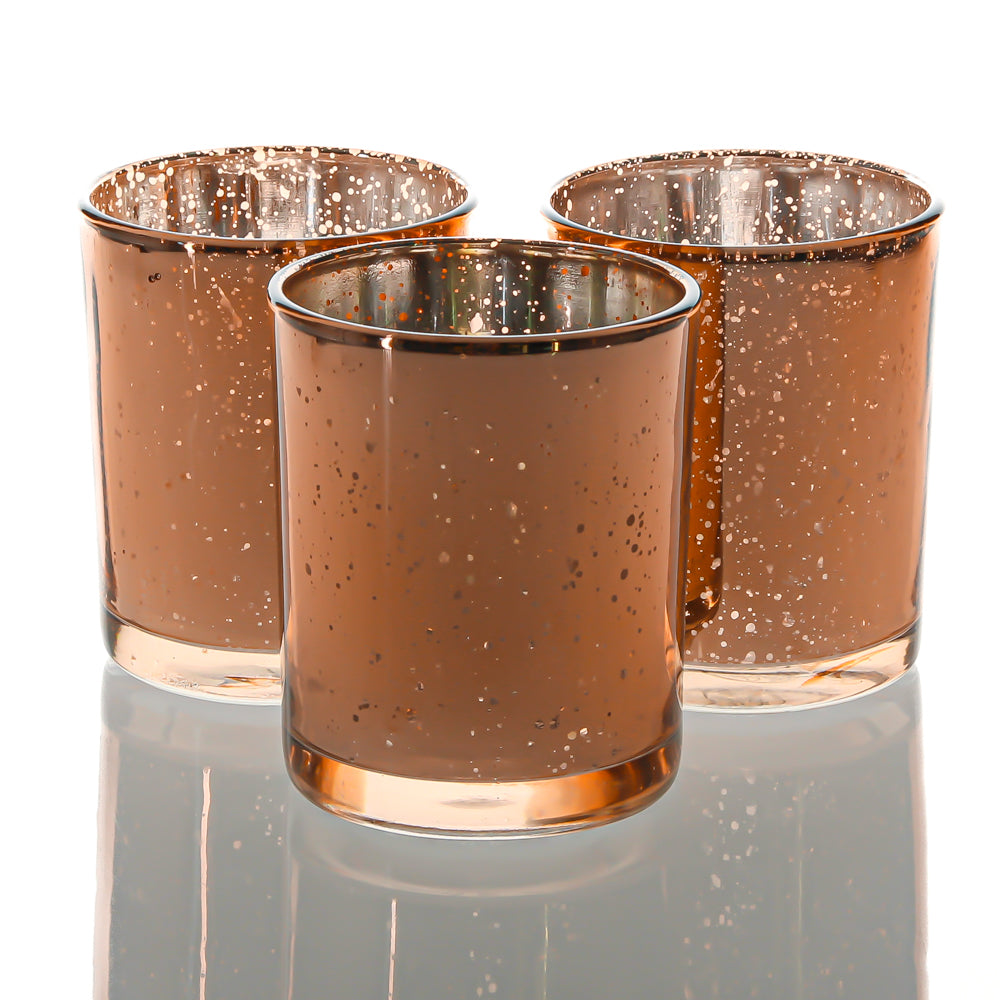 Richland Votive Holder Grande Rose Gold Mercury
