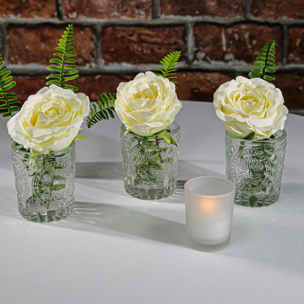 Richland Votive Holder Clear Textured Glass