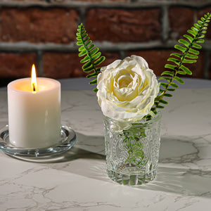 Richland Votive Holder Clear Textured Glass