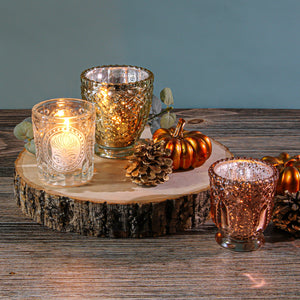 Richland Votive Holder Clear Textured Glass Set of 48