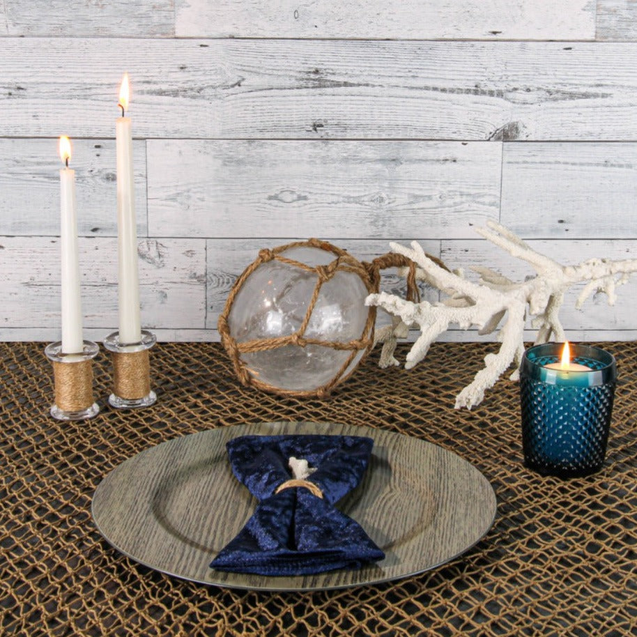 richland diamond candle holder navy blue set of 48