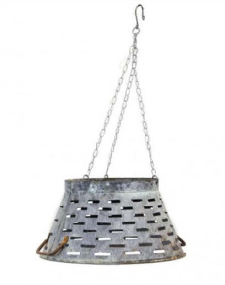 zinc 11 inch olive tub lampshade