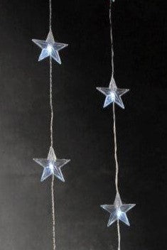 LED Star Curtain 47in x 72in Clear