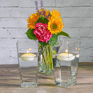Richland Contemporary Tapered Square Vase 9"