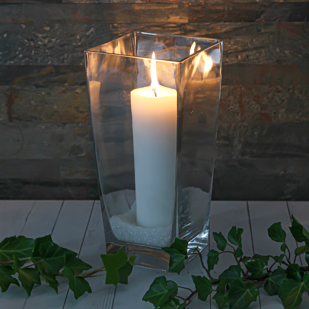 Richland Contemporary Tapered Square Vase 9"