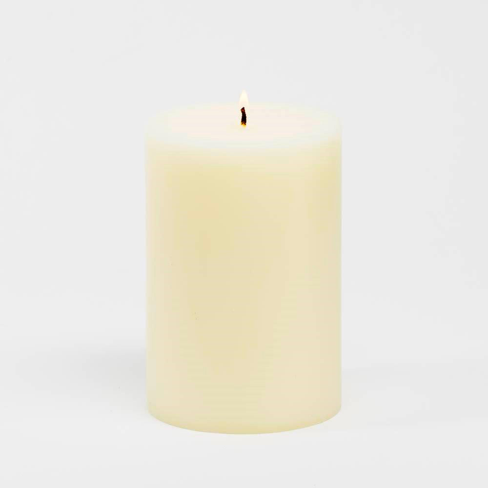 Richland Pillar Candles 4"x6", 4"x9" & 4"x12" Ivory Set of 18