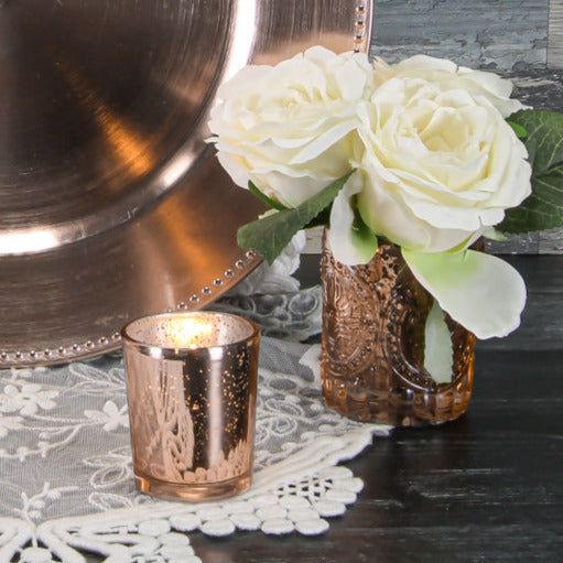 Richland Rose Gold Mercury Votive Holder Set of 72