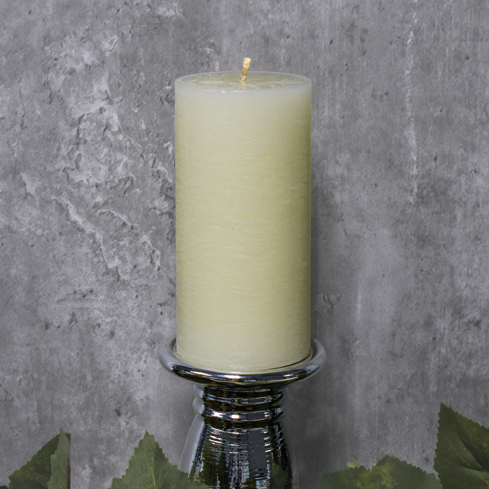 Richland Rustic Pillar Candle 3"x 6" Light Ivory Set of 12