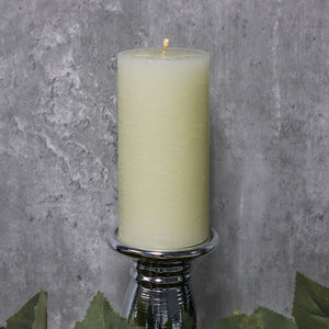 Richland Rustic Pillar Candle 3"x 6" Light Ivory Set of 6