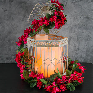 Richland 4" x 10" Large LED Pillar Candle with Wavy Top