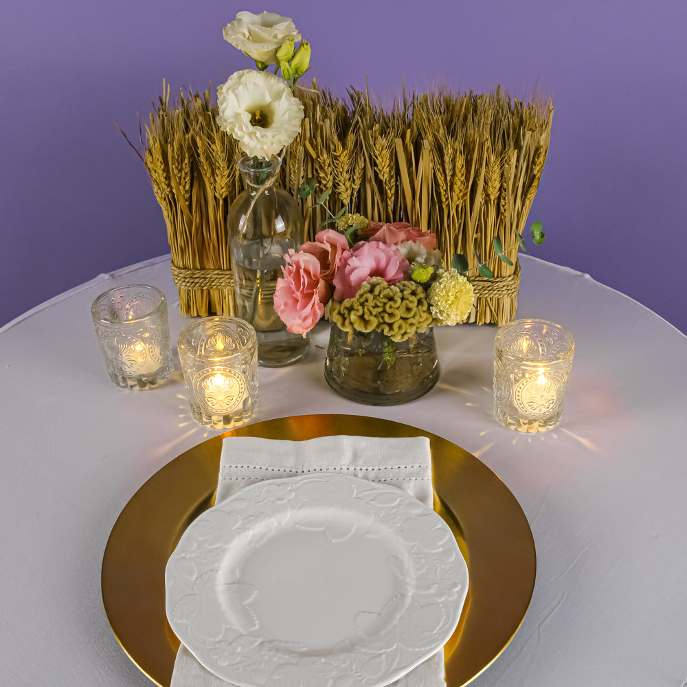 Richland Plain Charger Plate 13" Gold Set of 48