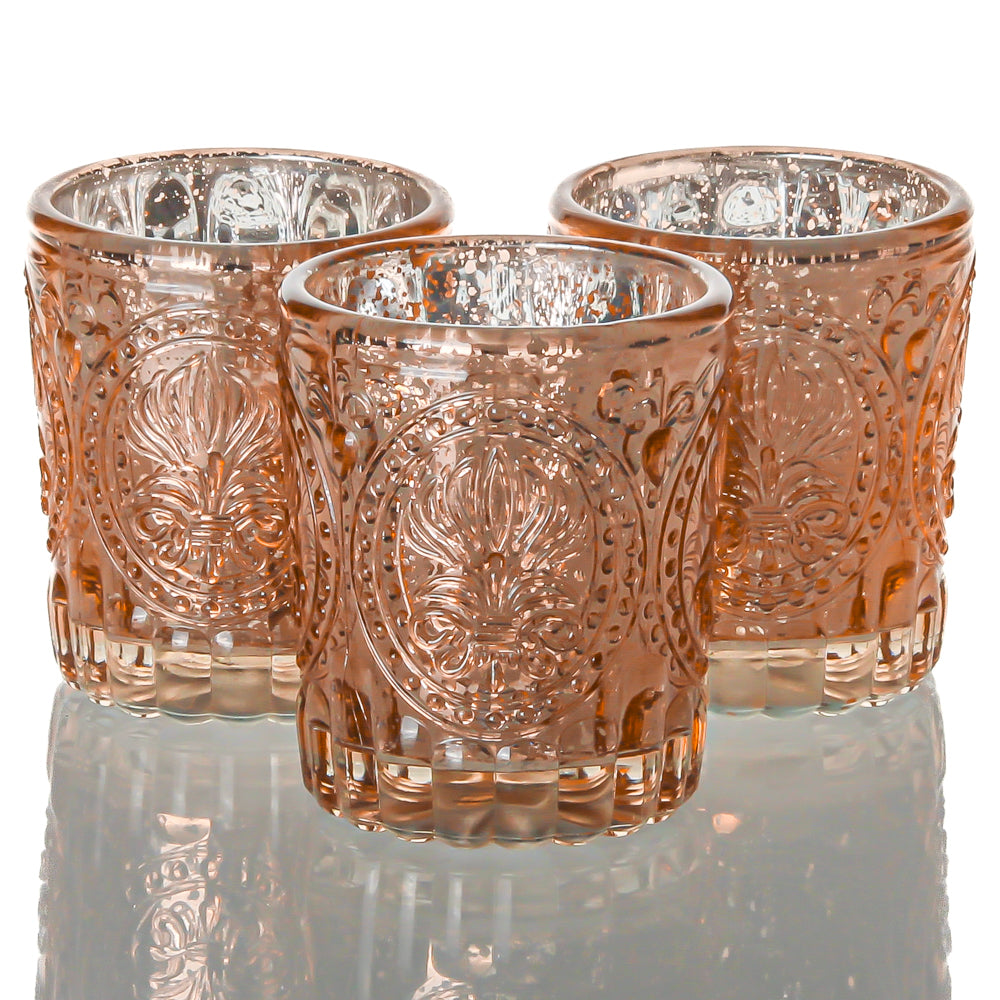 Richland Mercury Votive Holders Primrose Rose Gold