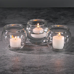 Richland Bubble Ball Vase with Rim 3" Set of 12