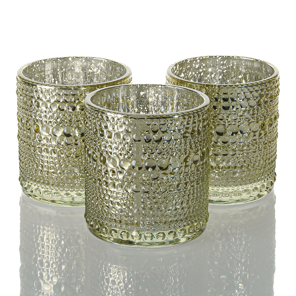 Richland Mercury Candle Holder Pearly Metallic Gold