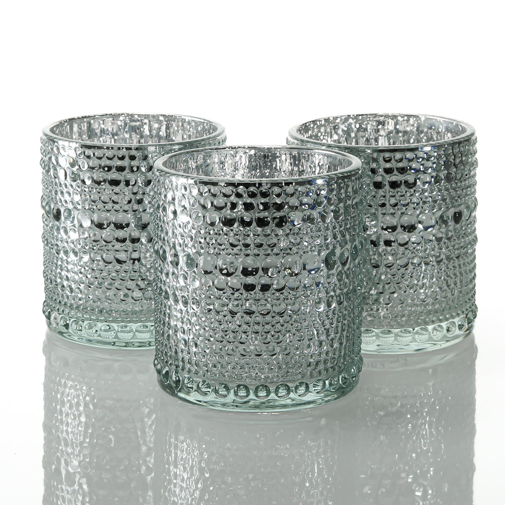 Richland Mercury Candle Holder Pearly Silver