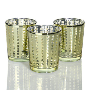 Richland Gold Dotted Glass Holder – Small