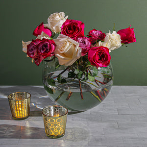 Eastland Bubble Ball Vase 10"
