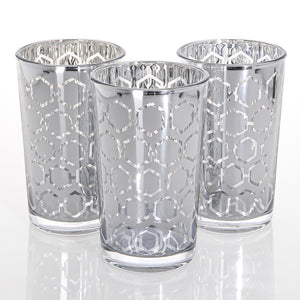 Richland Gold Hexagonal Glass Holder - Large