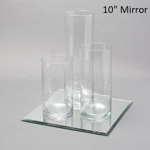Eastland Square Mirror and Cylinder Vase Centerpiece Set of 4
