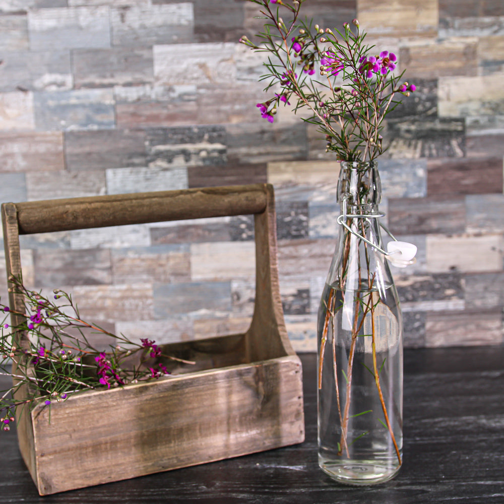 Richland Vintage Glass Vase with Topper