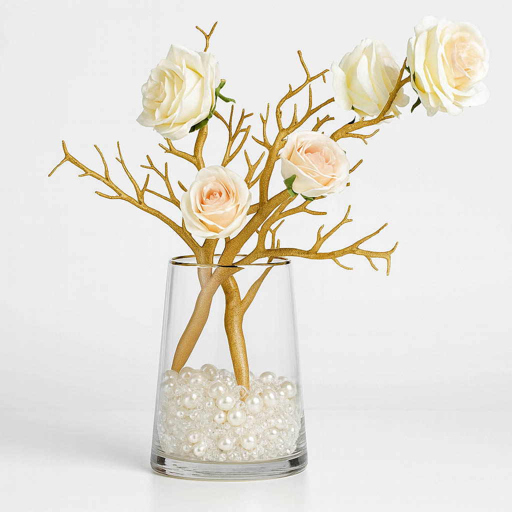 10-Pack 14″ Metallic Gold Artificial Manzanita Tree Branches - By TCF Linens