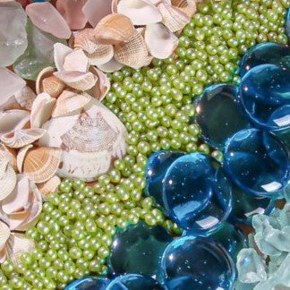 Richland Glass Pearl Vase Filler – Green (1 Container)