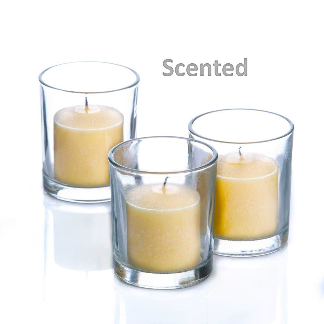Richland Votive Candles & Eastland Clear Votive Holders Set of 72