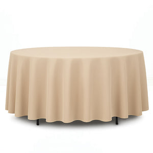 Premium Polyester Round Tablecloth 108" - 220GSM - By TCF Linens