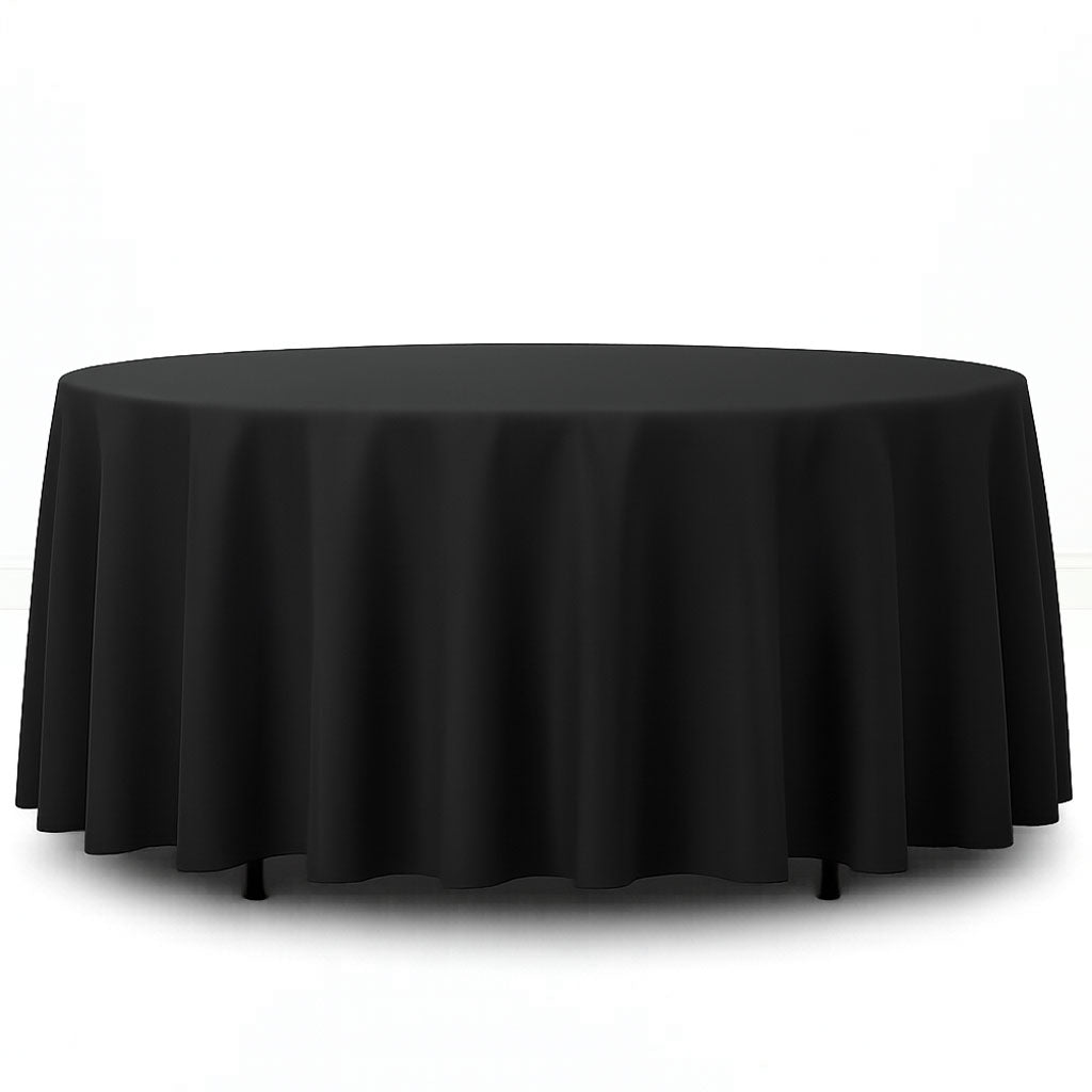 Premium Polyester Round Tablecloth 108" - 220GSM - By TCF Linens