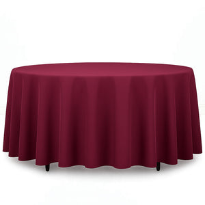 Premium Polyester Round Tablecloth 108" - 220GSM - By TCF Linens