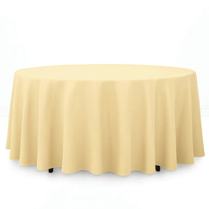 Premium Polyester Round Tablecloth 108" - 220GSM - By TCF Linens