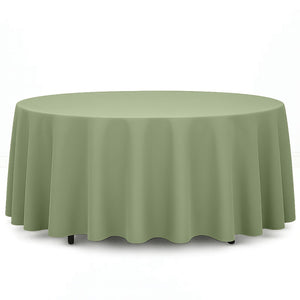 Premium Polyester Round Tablecloth 108" - 220GSM - By TCF Linens