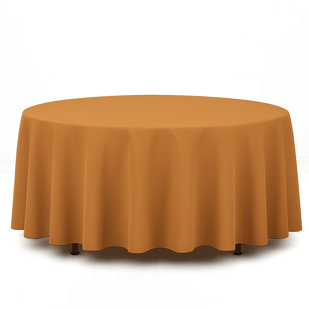 Premium Polyester Round Tablecloth 108" - 220GSM - By TCF Linens