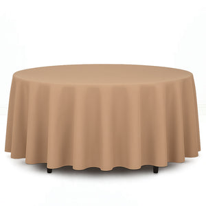 Premium Polyester Round Tablecloth 108" - 220GSM - By TCF Linens