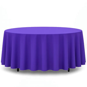 Premium Polyester Round Tablecloth 108" - 220GSM - By TCF Linens