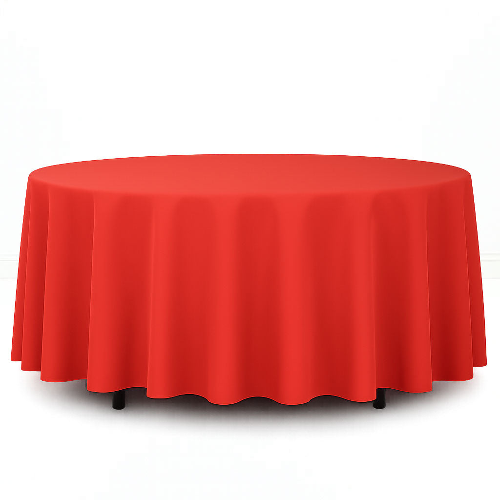 Premium Polyester Round Tablecloth 108" - 220GSM - By TCF Linens